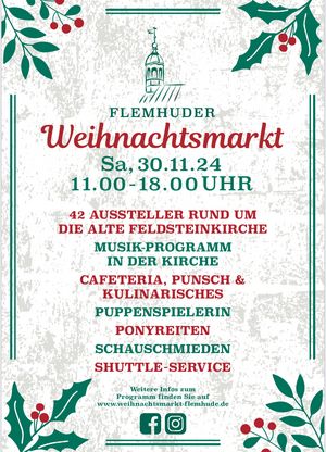 PlakatFlemhuder Weihnachtsmarkt 2024