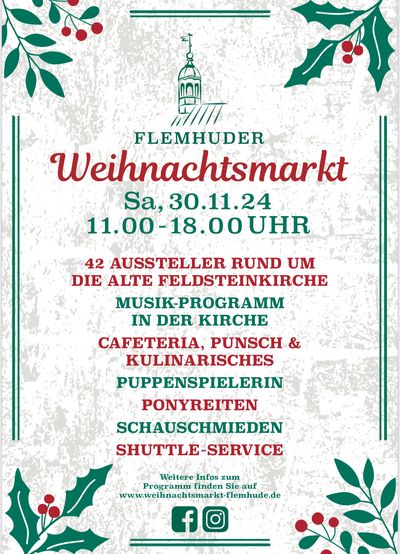 Plakat Weihnachtsmarkt Flemhude